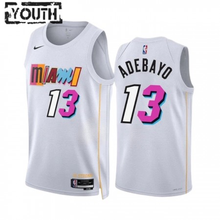 Dres Miami Heat Bam Adebayo 13 Nike 2022-23 City Edition Bijela Swingman - Dječji